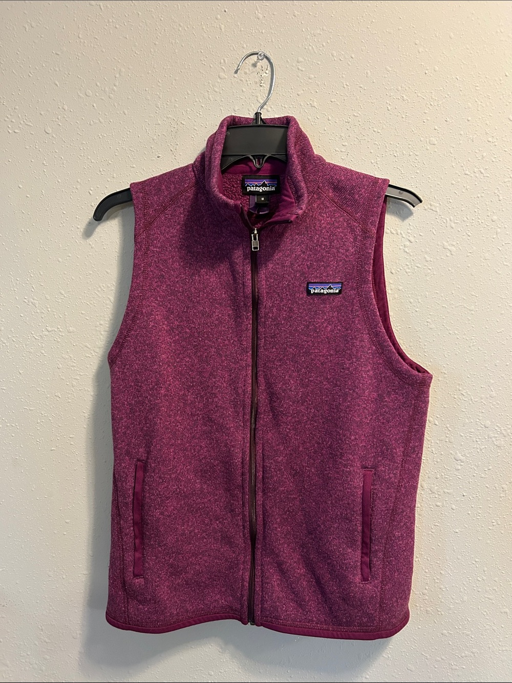 Patagonia Better Sweater Purple Zip Vest Knit Collared